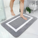 Axyaa Plush Bathroom Rug: Absorbent, Quick Dry, Non-Slip Floor Mat