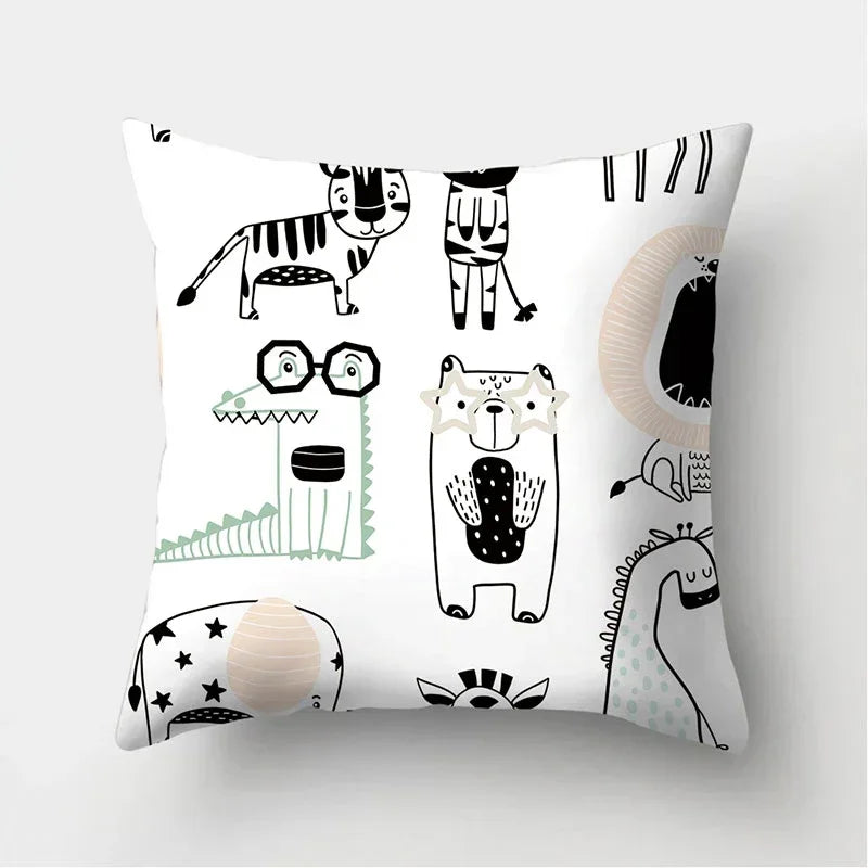 Axyaa Decorative Cushions Pillowcase - Soft Polyester Throw Pillow Cover for Sofa Décor