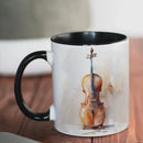 Metallic Guitar Pattern Mug by Axyaa: Rock Band Enthusiasts' Home Coffee Cup