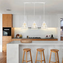Axyaa Spring Metal Cage Pendant Lamp - Vintage Plating, 3-Lights Creative Hanging Lamps