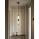Natural Stone Pendant Lights by Axyaa - Elegant LED Chandelier for Home Decor