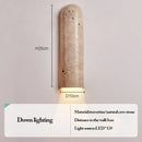 Axyaa Travertine LED Wall Lamps Yellow Cave Stone Lights for Indoor Bedroom & Living Room