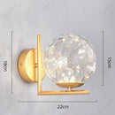 Axyaa LED Glass Sphere Wall Lamp for Bedroom Living Room Dining Room Lighting