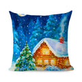 Axyaa Linen Christmas Cushions 45x45 - Modern Home Decor for Living Room and Sofa