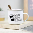 Teacher Enamel Mug by Axyaa - Creative School Water Cup - Perfect Teachers Day Gift