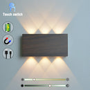 Axyaa Portable LED Wall Lamp Touch Dimming Night Light, 3 Colors