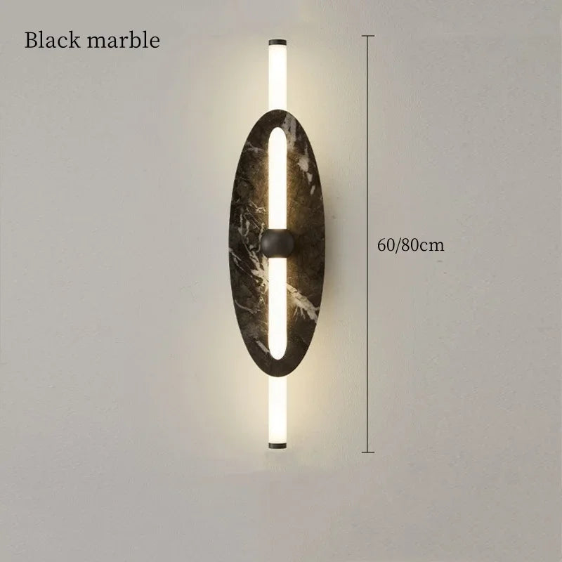 Axyaa Nordic Minimalist Wall Light Iron Lamp for Bedroom Living Room Study