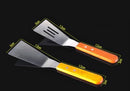 Axya Stainless Steel Spatula BBQ Grilling Tool with Wooden Handle