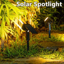 Axyaa Solar Spotlight: Adjustable 7LED In-Ground Wall Light, IP65 Waterproof Outdoor Landscape
