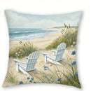 Beach Chic Throw Pillow Cover Set for Home Decor by Axyaa