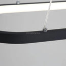 Axyaa Nordic LED Circular Pendant Lights Strip Chandelier for Romantic Home Decor