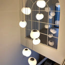 Axyaa Modern Staircase Chandeliers LED Pendant Light for Living Room Home Decor