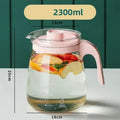 Axyaa Glass Kettle: High Temp Resistance Water Bottle, Transparent Teapot, Coffee Jug