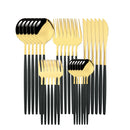 Axyaa 30-Piece Stainless Steel Cutlery Set for Kitchen Tableware