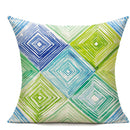 Axyaa Geometric Brushstroke Pattern Cushion Covers - Colorful Design for Sofas, Bedrooms, Cars