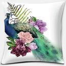 Pink Flower Pattern Cushion Cover by Axyaa - 45x45cm Decorative Pillowcase