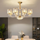 Axyaa Luxury Crystal Glass Pendant Lamp for Living Room, Dining Room, and Bedroom
