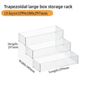 Axyaa Transparent Plastic Makeup Display Stand for Nail Polish - Mall Exhibitor Staircase