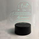 Axyaa Acrylic Night Light: USB Powered Gift for Friends and Girlfriends