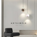 Axyaa Nordic Pendant Light: Modern Home Decor, Plated Hanging Lamp for Bedroom, Dining Room
