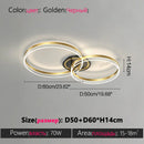 Axyaa LED Ring Ceiling Lamp Modern Creative Design for Living Room Hall Dining Bedroom