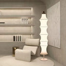 Axyaa Nordic Silk LED Floor Lamp - Minimalist Natural Home Decor for Living Room