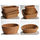 Axyaa Rattan Wicker Serving Baskets: 10 Styles for Bread, Fruit, Vegetables