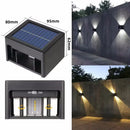 Axyaa Solar Garden Light: Adjustable Outdoor Wall Lamp for Balcony, Stair, and Fence