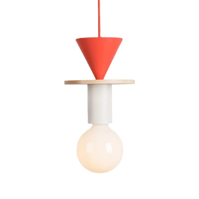 Axyaa Nordic Wood LED Pendant Light: Stylish Ceiling Chandelier for Home Decor