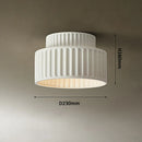 Axyaa White Bedroom Decorative Ceiling Lamp, Japanese Style Cream Apartment Décor