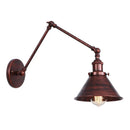 Axyaa Industrial Iron Long Arm LED Wall Sconce - E27 Socket