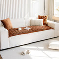 Axyaa Plush Fur Sofa Cushion: Modern Home Decor, Fluffy & Anti-Slip Seat Protection