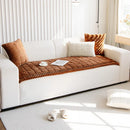 Axyaa Plush Fur Sofa Cushion: Modern Home Decor, Fluffy & Anti-Slip Seat Protection