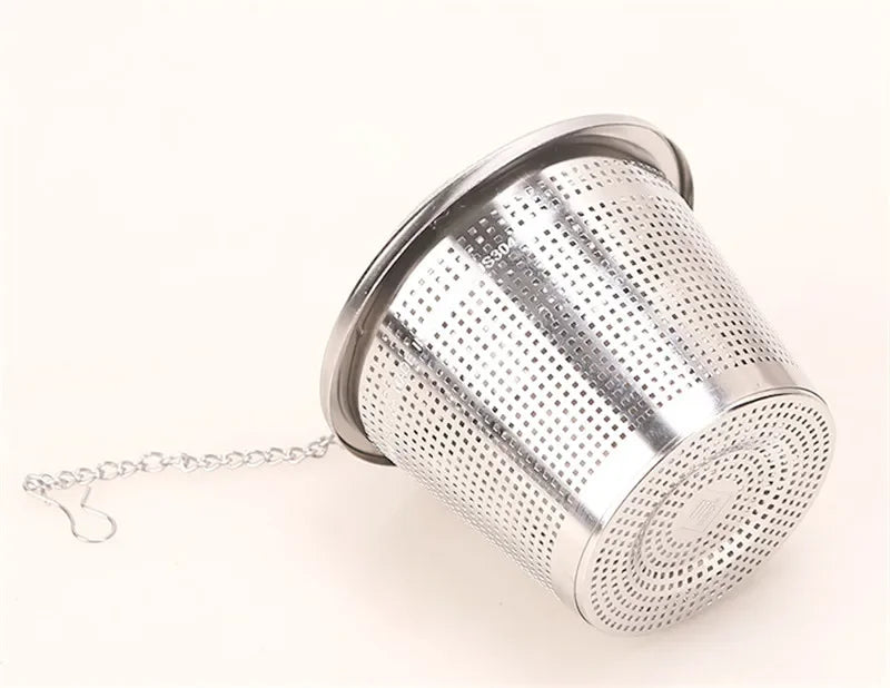 Axya 304 Stainless Steel Tea Ball Spice Infuser Basket Soup Flavor Strainer Box