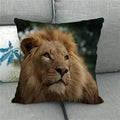 Axyaa Tiger Lion Printed Cushion Cover for Home Sofa Bed Decoration