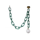 Axyaa Glass Bubble LED Pendant Light: Retro Wabi Sabi Style Necklace Lamp
