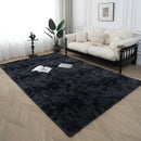 Axyaa Tie-Dye Checkerboard Area Rug for Retro Home Decor