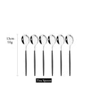 Axyaa Stainless Steel Teaspoon Set for Cake Fruit Dessert Coffee Snack