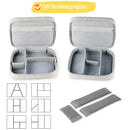 Axyaa Double Layer Travel Electronics Organizer with Large Capacity Storage