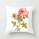 Axyaa Flower Butterfly Pattern Cushion Cover - Sofa Decoration Pillowcase