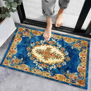 Axyaa Geometric Print Non-Slip Kitchen Rug: Bohemian Ethnic Style, Modern Design