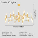 Axyaa Nordic Star Pendant Light: Postmodern Luxury Design for Living Room, Restaurant Chandeliers