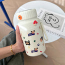 Axyaa Cute Animals Thermos Bottle | Vacuum Flask with Tea Strainer for Travel