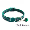 Axyaa Camouflage Pet Collar: Colorful Adjustable Collar with Bell for Dogs & Cats.