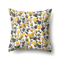 Axyaa Yellow Plant Landscape Print Decorative Cushion Cover 45X45CM