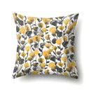 Axyaa Yellow Plant Landscape Print Decorative Cushion Cover 45X45CM