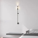 Axyaa Gold Black Copper Glass Wall Sconce for Foyer, Stairs, Dining Room