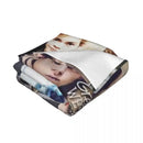 Axyaa Thomas Brodie-Sangster Collage Throw Blanket for Sofas