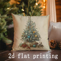 Axyaa Christmas-themed Decorative Pillow Covers for Sofa Bedroom Car