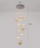 Luxurious Axyaa LED Ceiling Chandelier for Modern Bedroom and Dining Room Lighting